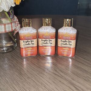 Hempz Pumpkin Spice & Vanilla Chai Herbal Body Moisturizer Bundle 3 New Limited